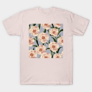 Pink Carnation Pattern, Vintage Florals T-Shirt